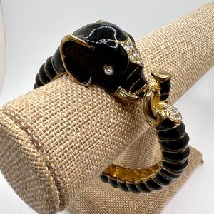Black Elephant Clamper Bracelet